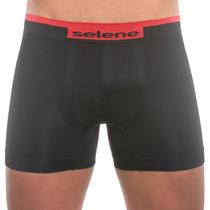 Cueca microfibra sem costura modelo boxer selene