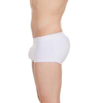 Cueca Mini Boxer Branca com Enchimento Frontal John Skull Cueca Mini Boxer Branca com Enchimento Frontal John Skull