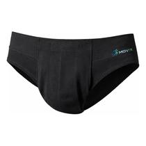 Cueca Para Hérnia Inguinal Dupla Movix Cor Preta -