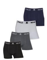Cueca Polo Wear Boxer Poliéster Básica Tamanho:GCor:Marinho