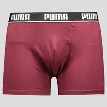 Cueca Puma Boxer Cotton Bordô
