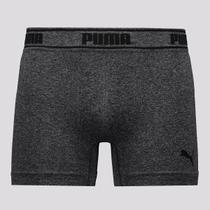Cueca Puma Boxer Sem Costura Preta Mescla