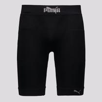Cueca Puma Boxer Sem Costura Sport Long Preta