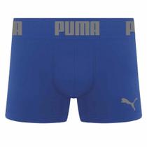 Cueca Puma Long Boxer Sem Costura - Azul Royal