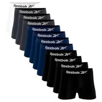 Cueca Reebok Boxer Microfibra Sem Costura Kit/12