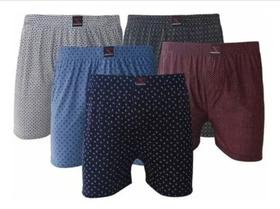 Cueca Samba Canção Kit C/2 E Kit 06 Cuecas Slip Algodão Puro