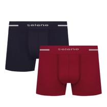 Cueca selene masculina boxer kit 2 11150