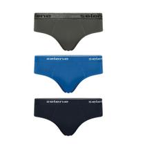 Cueca Selene Slip Algodão Penteado 11900.001 Kit C/3