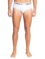 Cueca Sergio K Slip Branca Pack 2UN