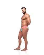 Cueca sexy undies 5cm aquamarine e rosa