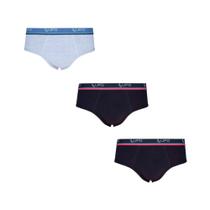 Cueca Slip Algodão com Elastano Kit /3 Lupo 524-089