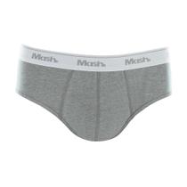 Cueca Slip Algodão Lisa Mescla Claro Mash Cueca Slip Algodão Lisa Mescla Claro Mash