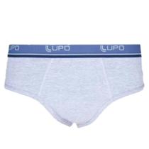 Cueca Slip em Algodão com Elastano Lupo Cinza