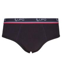 Cueca Slip em Algodão com Elastano Lupo Preto