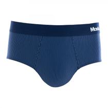 Cueca Slip Em Microfibra Risca De Giz - Mash - MASH