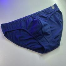 Cueca Slip lisa azul, tecido Cotton. Tam p ao GG