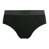 Cueca Slip Listrada sem Costura Preto Zee Rucci