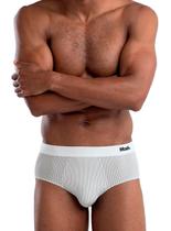 Cueca Slip Mash 045.01 Masculina Risca de Giz Microfibra T. P/GG