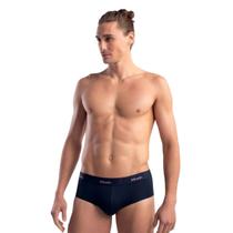 Cueca Slip Mash Basic Antibolinha Modal Cós Elástico Firme