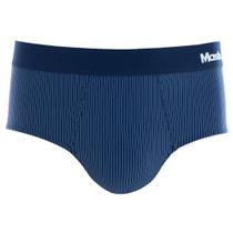 Cueca Slip Risca de Giz Mash Masculina Microfibra Elástico