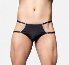 Cueca Strip Masculina com Laterais Abertas e Elásticos Finos Cueca Strip Masculina com Laterais Abertas e Elásticos Finos