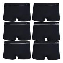 Cueca Sunga Lupo Kit Com 6 Microfibra Sem Costura 676-002