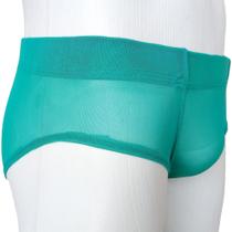 Cueca Sungão Ultra Final Tule Transparente Verde Cuecas SexLord Underwear