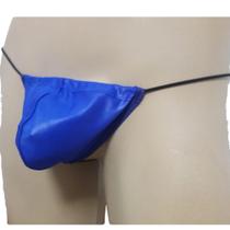 Cueca Tapa Sexo com Elástico Roliço em Tecido Cirre Azul Ajustável e Confortável SexLord