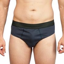 Cueca Tradicional com Elástico Aparente Masculina Clamar em Microfibra 1125