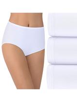 Cueca Vanity Fair Illumination para mulheres, pacote com 3 unidades, tamanho 8