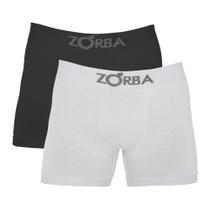 Cueca Zorba Boxer Microfibra Sem Costura 781 C/2