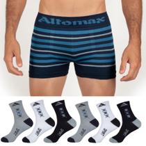 Cuecas Box E Meias Cano Longo Adulto Altomax Kit Com 06 Cada Cuecas Box E Meias Cano Longo Adulto Altomax Kit Com 06 Cada