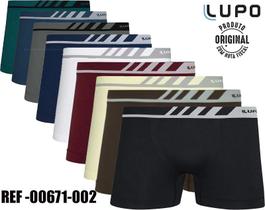 Cuecas Boxer Adulto Lupo Microfibra Sem Costura Kit 10 Peças