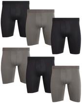 Cuecas boxer AND1 Platinum Performance Long Leg, pacote com 6 unidades masculinas Cuecas boxer AND1 Platinum Performance Long Leg, pacote com 6 unidades masculinas
