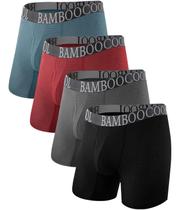 Cuecas boxer BAMBOO COOL 360 de malha respirável para homens