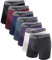 Cuecas boxer BAMBOO COOL, roupa íntima masculina ultra confortável e macia