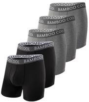 Cuecas boxer BAMBOO COOL, roupa íntima masculina ultra confortável e macia