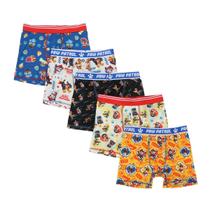 Cuecas boxer Bioworld Paw Patrol, pacote com 5 personagens masculinos