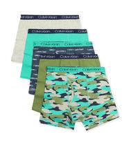 Cuecas boxer Calvin Klein Boys Little Modern Cotton, pacote com 5