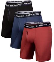 Cuecas boxer compridas masculinas BAMBOO COOL Performance