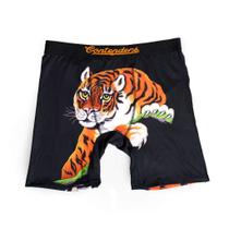 Cuecas Boxer Contenders Rocky Satin Tiger Black