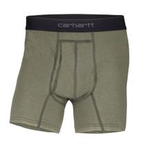 Cuecas boxer de algodão e poliéster Carhartt, pacote com 2 unidades para homens Cuecas boxer de algodão e poliéster Carhartt, pacote com 2 unidades para homens