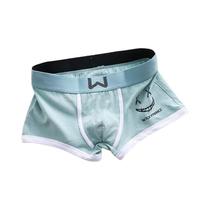 Cuecas Boxer De Algodão Masculinas Respirável U-Convexo Roupa Íntima Confortável Design De Rosto