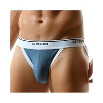 Cuecas Boxer De Algodão Para Homens Seobean 2025, Confortáveis, Respiráveis E Sólidas
