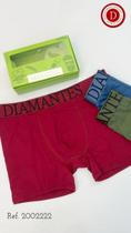 Cuecas Boxer Diamantes Lingerie 3 unid PP ao GG Cuecas Boxer Diamantes Lingerie 3 unid PP ao GG