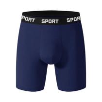 Cuecas Boxer Esportivas Masculinas De Cintura Média Com Alta Elasticidade, Confortáveis, Lisas,