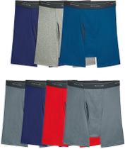 Cuecas boxer Fruit of the Loom Coolzone para homens, pacote com 7