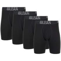 Cuecas boxer Gildan de algodão elástico para homens, pacote com 4