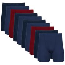 Cuecas boxer Gildan para homens, cintura coberta, pacote com 10