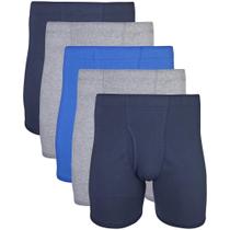 Cuecas boxer Gildan para homens, pacote com 5 cuecas Mixed Royal